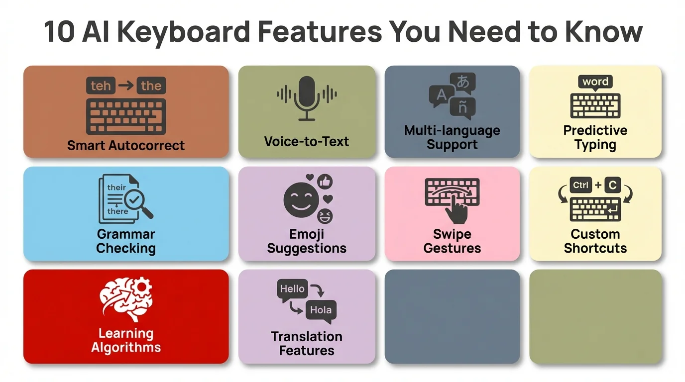 10 AI Keyboard Features You Need to Know - Visual Guide