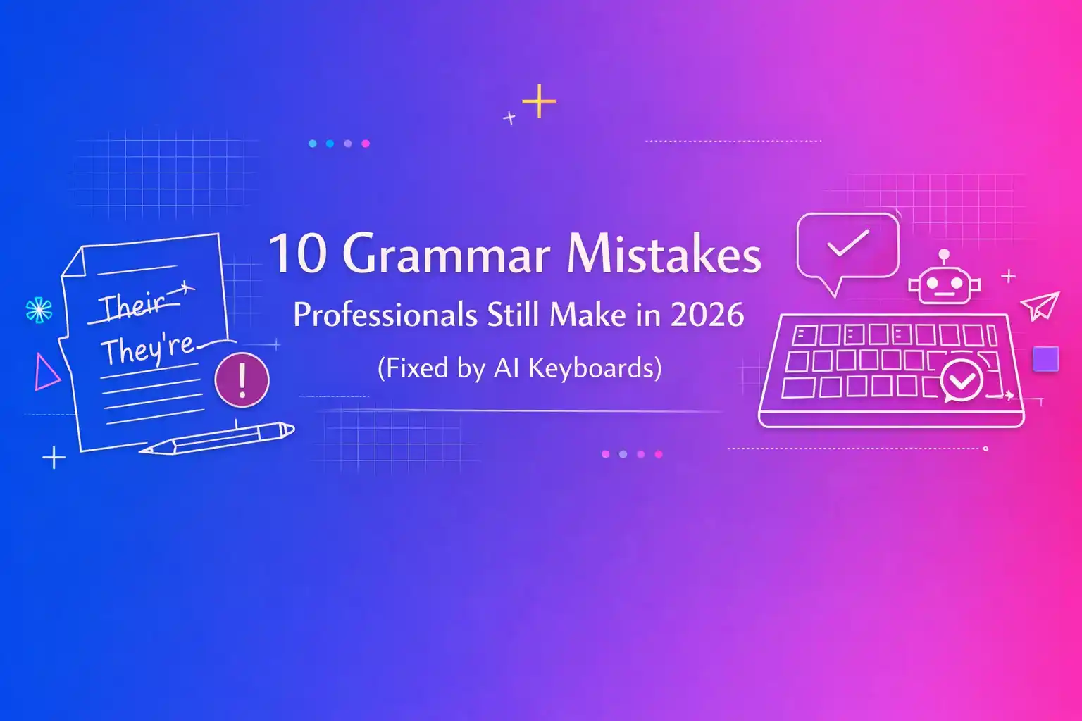 10 Grammar Mistakes Professionals Still Make in 2026 (Fixed by AI Keyboards)