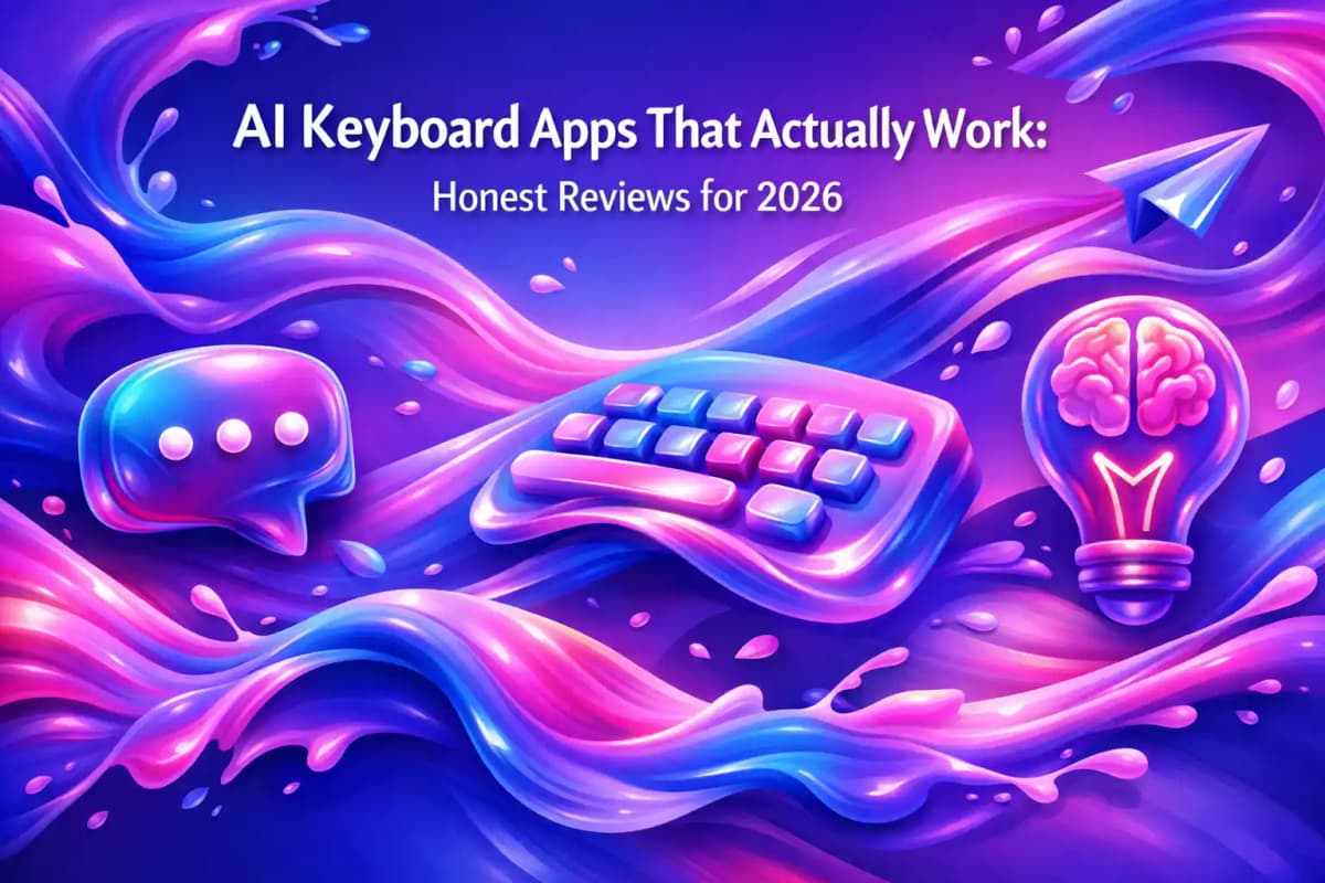 Featured image for article: AI Keyboard Apps That Actually Work: Honest Reviews for 2026