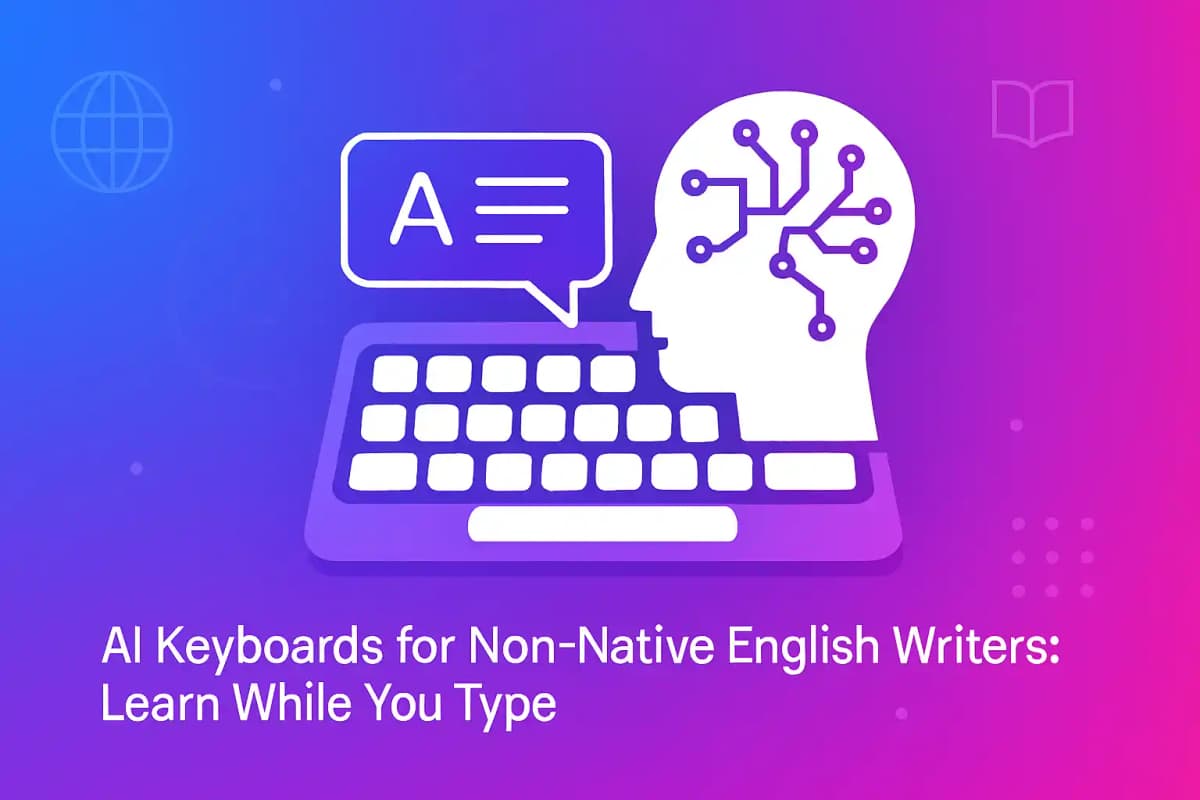 Featured image for article: AI Keyboards for Non‑Native English Writers: Learn While You Type