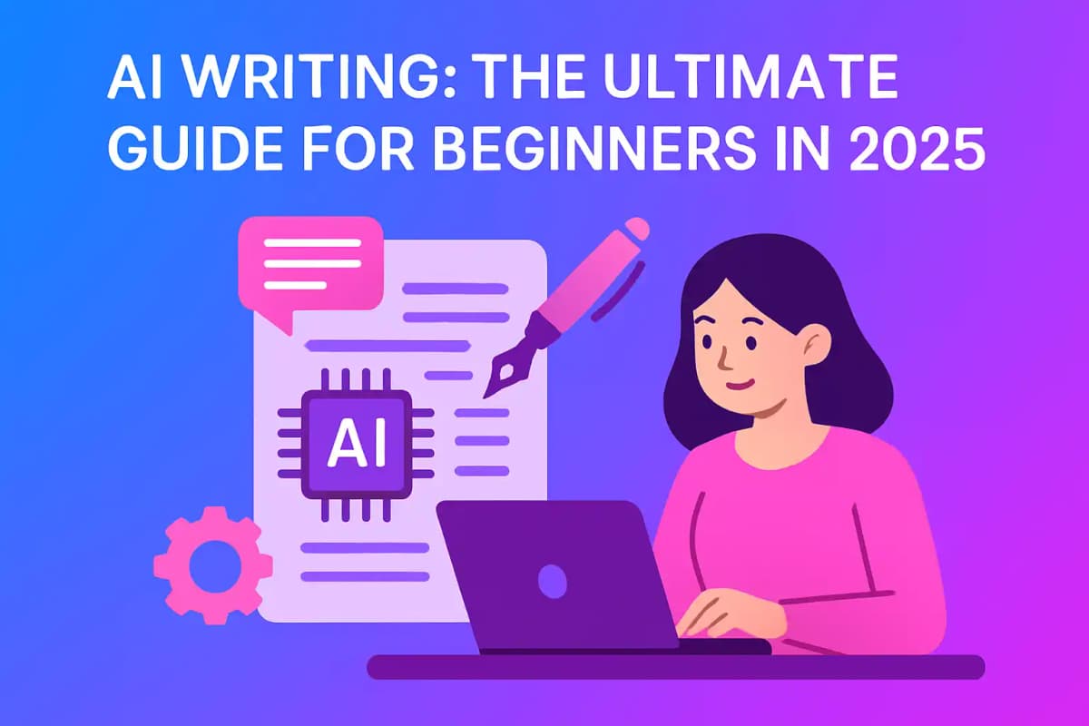 Featured image for article: AI Writing: The Ultimate Guide for Beginners in 2025