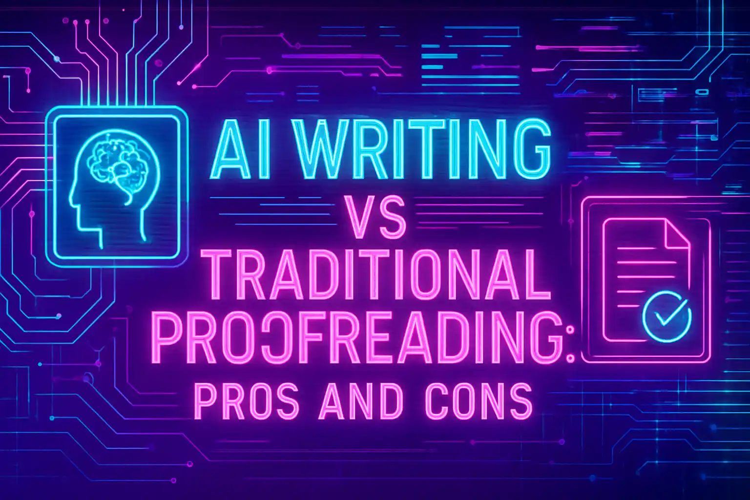 AI Writing vs Traditional Proofreading: Pros and Cons