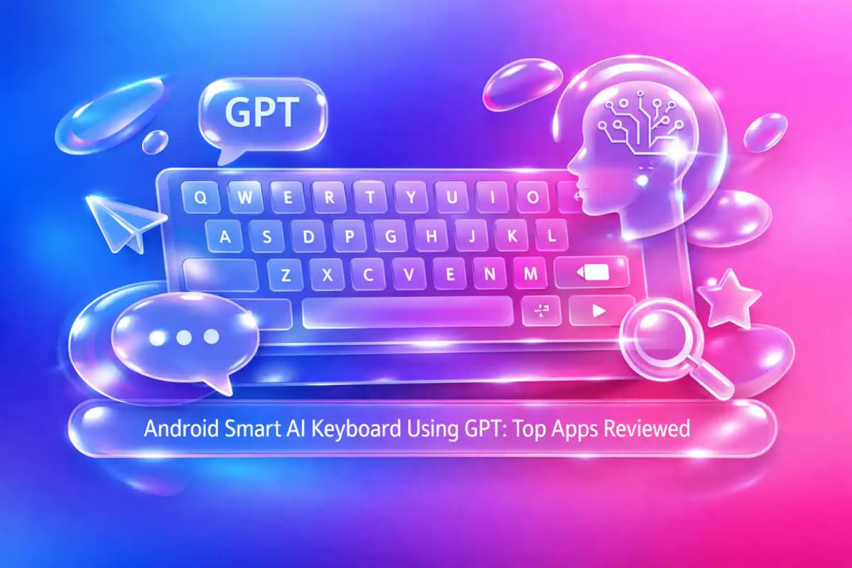 Featured image for article: Android Smart AI Keyboard Using GPT: Top Apps Reviewed