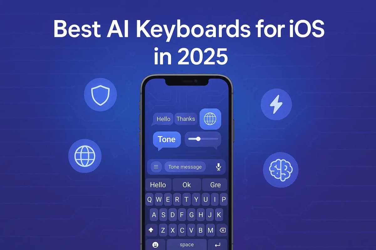 Featured image for article: Best AI Keyboards for iOS in 2025