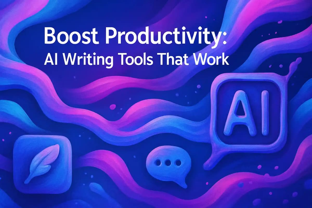 Featured image for article: Boost Productivity: AI Writing Tools That Work