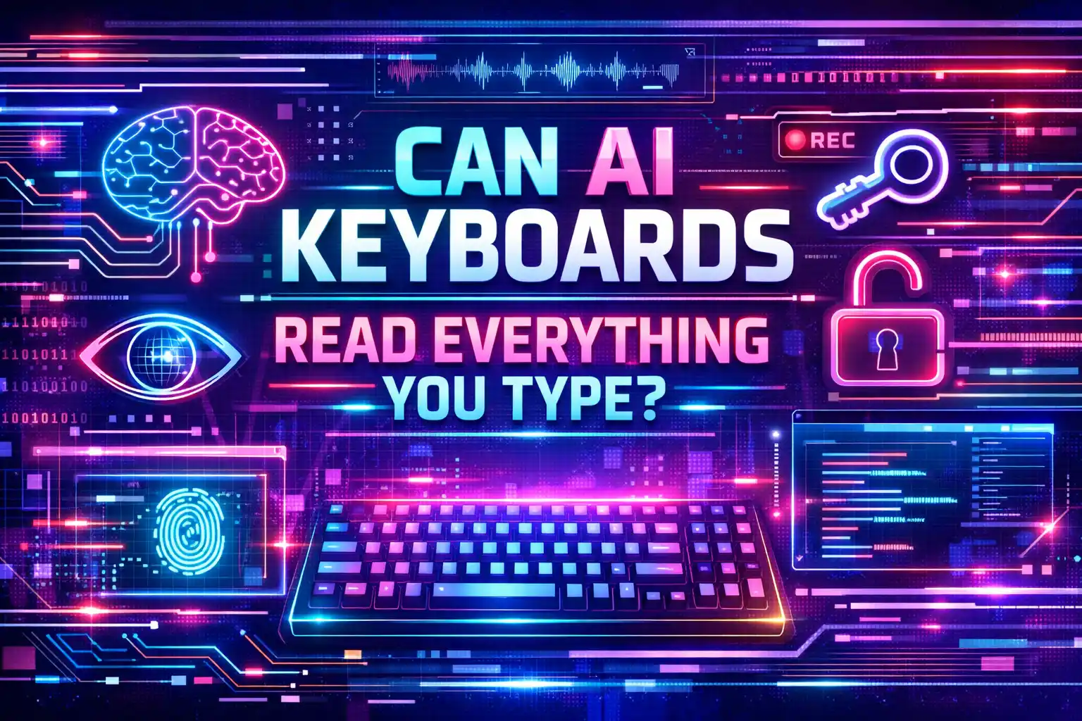 AI keyboard data privacy and security features