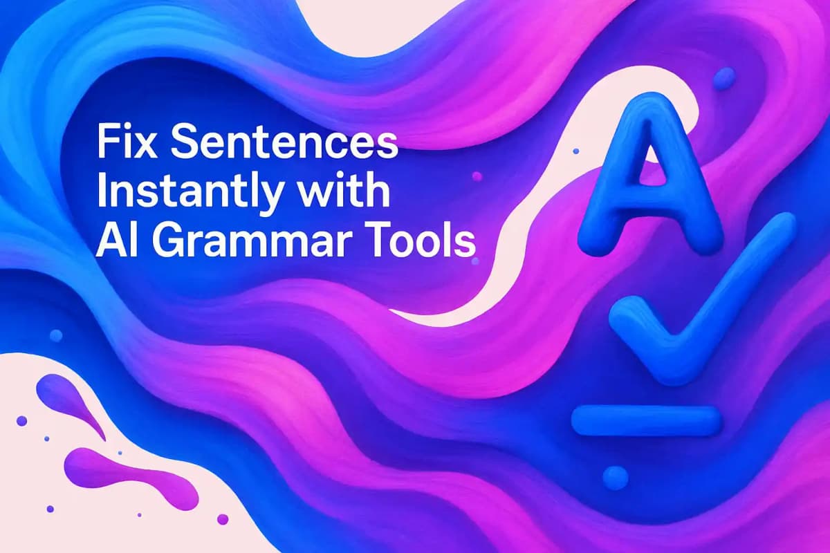 Featured image for article: Fix Sentences Instantly with AI Grammar Tools