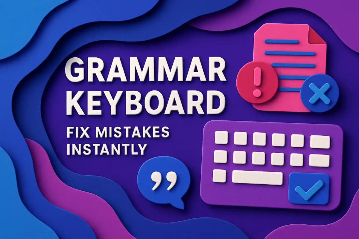 Featured image for article: Grammar Keyboard: Fix Mistakes Instantly