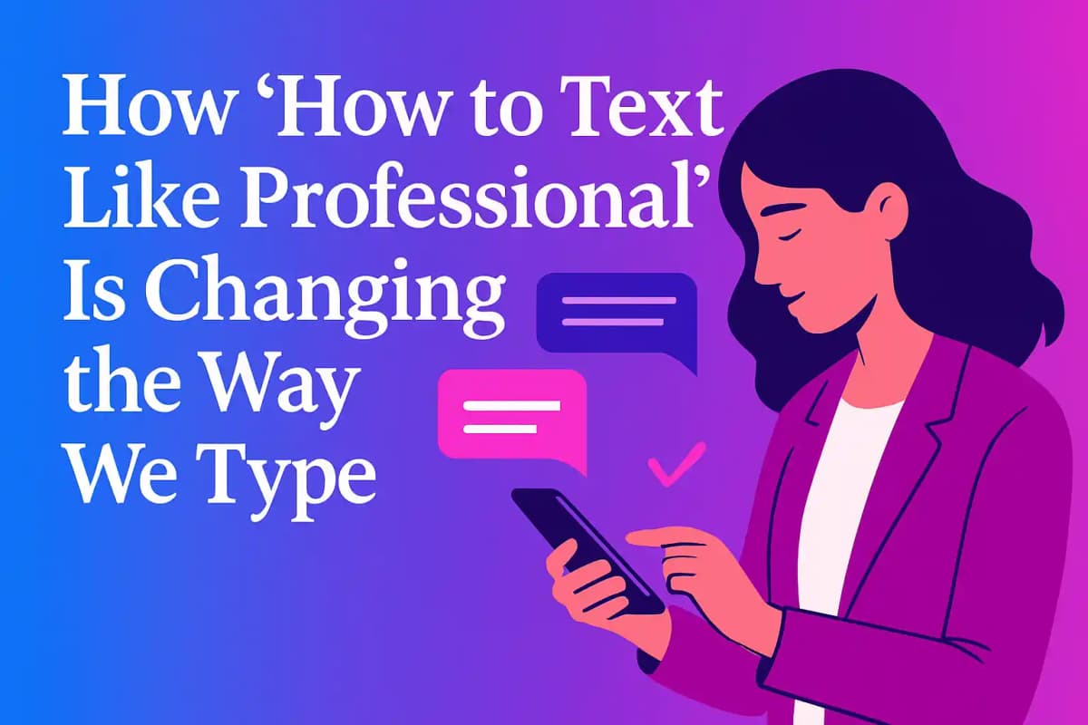 Featured image for article: How How to Text Like Professional Is Changing the Way We Type