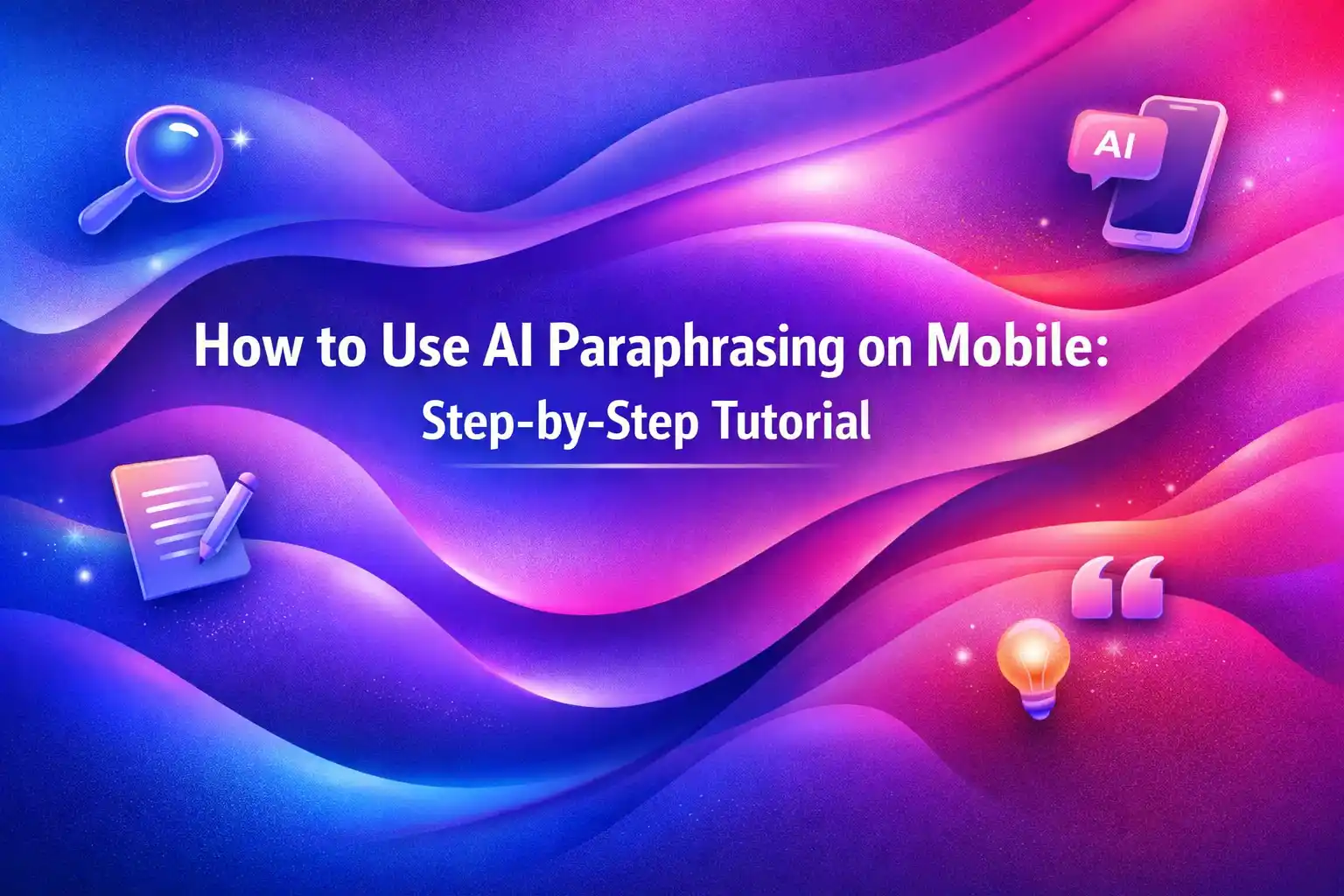 How to Use AI Paraphrasing on Mobile: Step-by-Step Tutorial