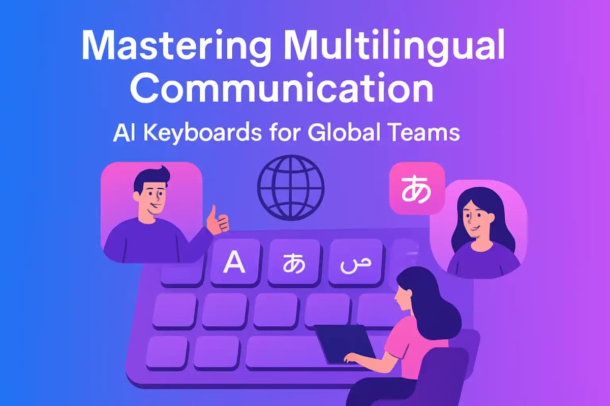 Featured image for article: Mastering Multilingual Communication: AI Keyboards for Global Teams