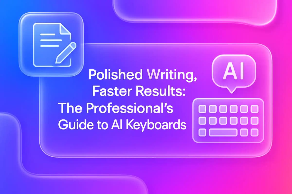 Featured image for article: Polished Writing, Faster Results: The Professional's Guide to AI Keyboards
