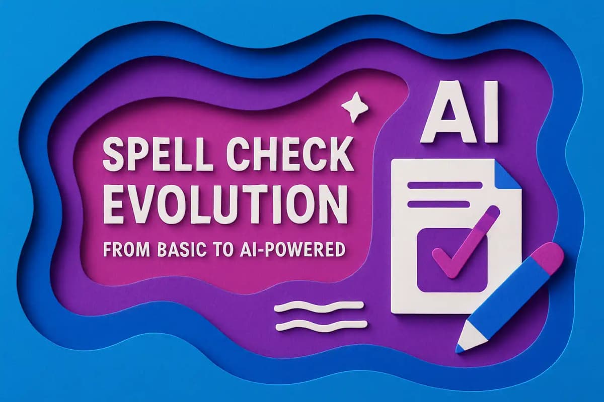 Featured image for article: Spell Check Evolution: From Basic to AI-Powered