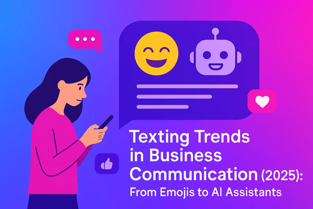 Featured image for article: Texting Trends in Business Communication (2025): From Emojis to AI Assistants