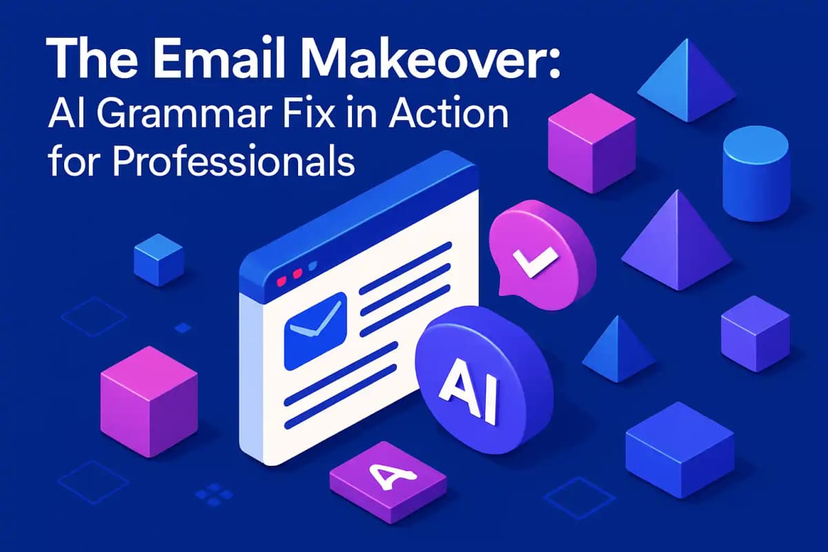 Featured image for article: The Email Makeover: AI Grammar Fix in Action for Professionals