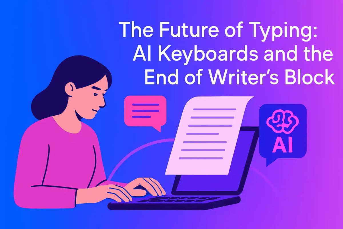 Featured image for article: The Future of Typing: AI Keyboards and the End of Writer's Block