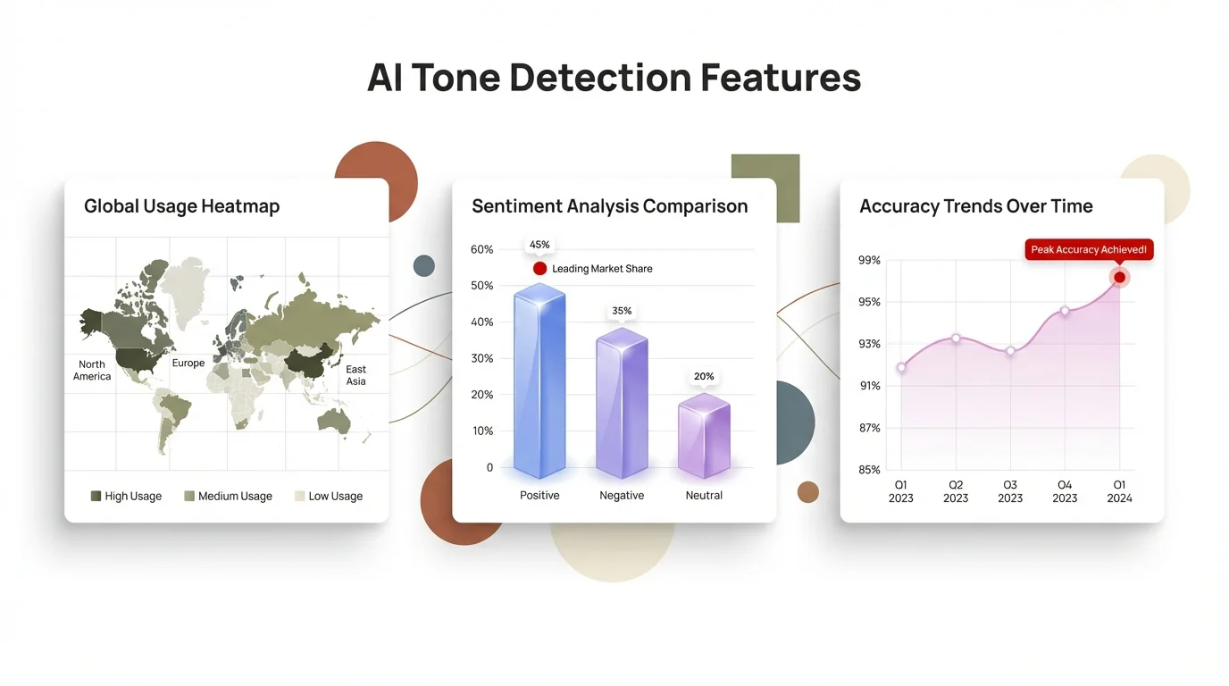 AI Tone Detection Features - Data Visualization Dashboard