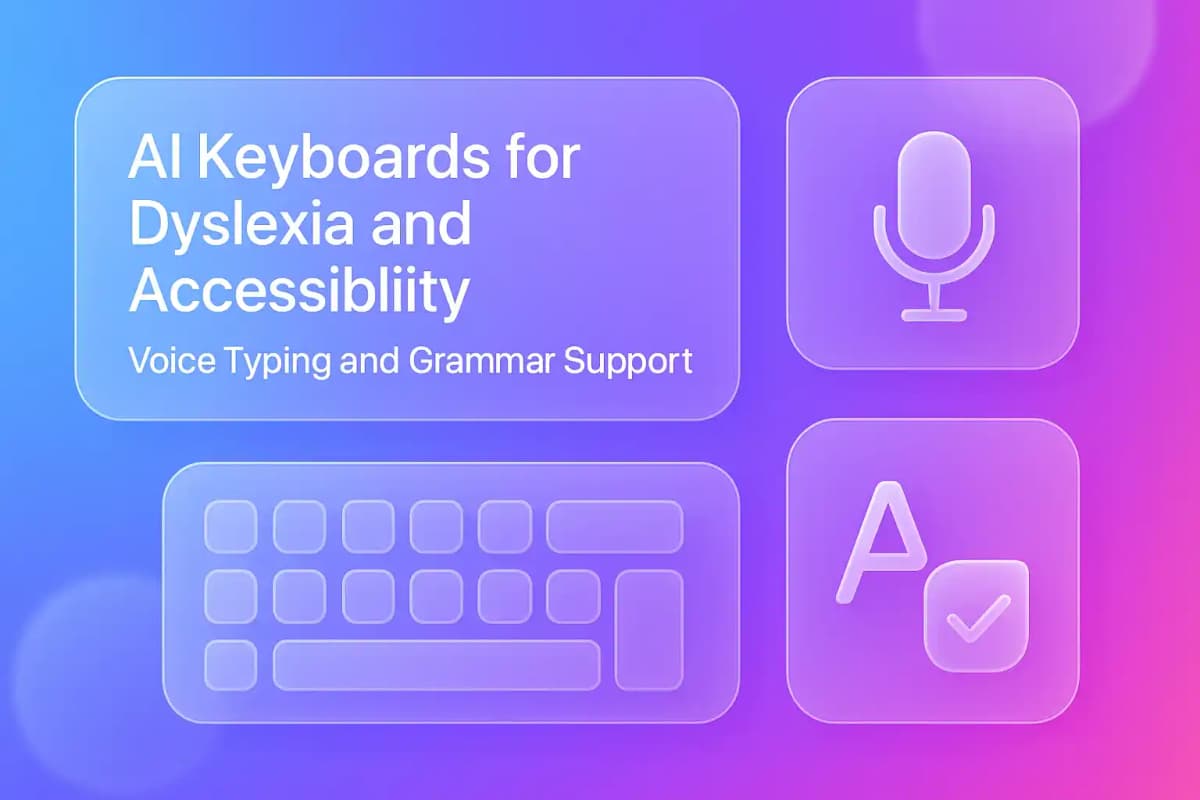 CleverType Blog Post Thumbnail: AI Keyboards for Dyslexia and Accessibility: Voice Typing and Grammar Support Featured image for article: AI Keyboards for Dyslexia and Accessibility: Voice Typing and Grammar Support