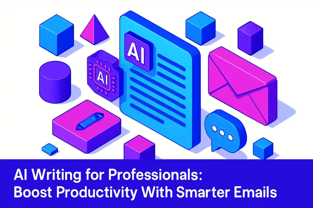 CleverType Blog Post Thumbnail: AI Writing for Professionals: Boost Productivity With Smarter Emails Featured image for article: AI Writing for Professionals: Boost Productivity With Smarter Emails