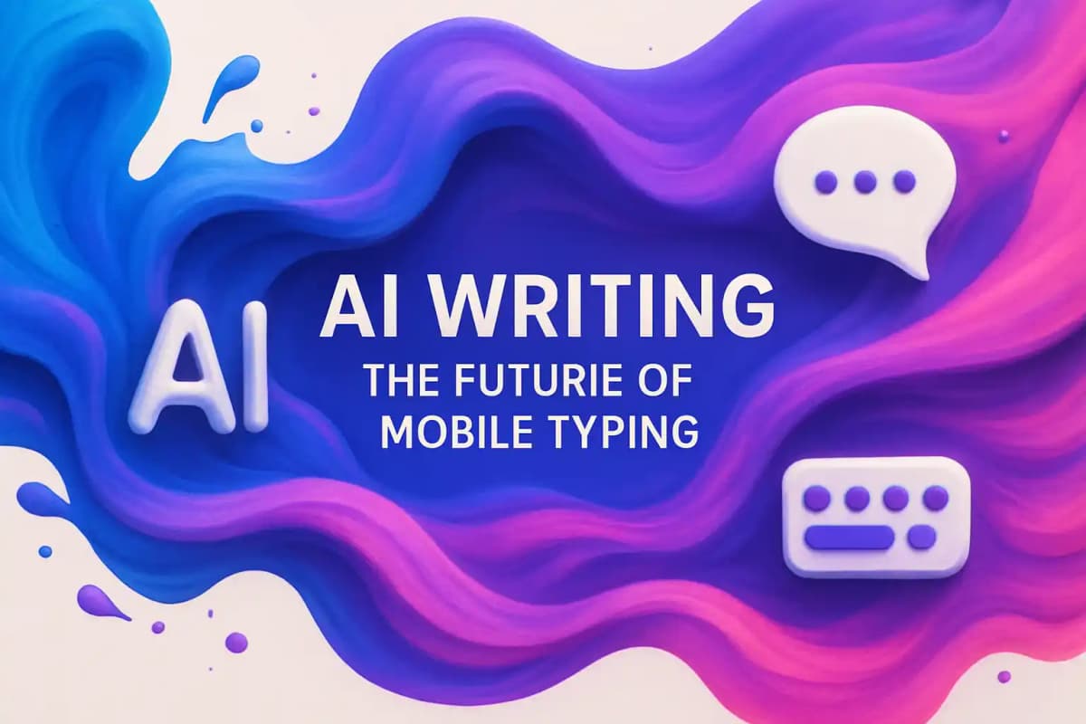 CleverType Blog Post Thumbnail: AI Writing: The Future of Mobile Typing Featured image for article: AI Writing: The Future of Mobile Typing