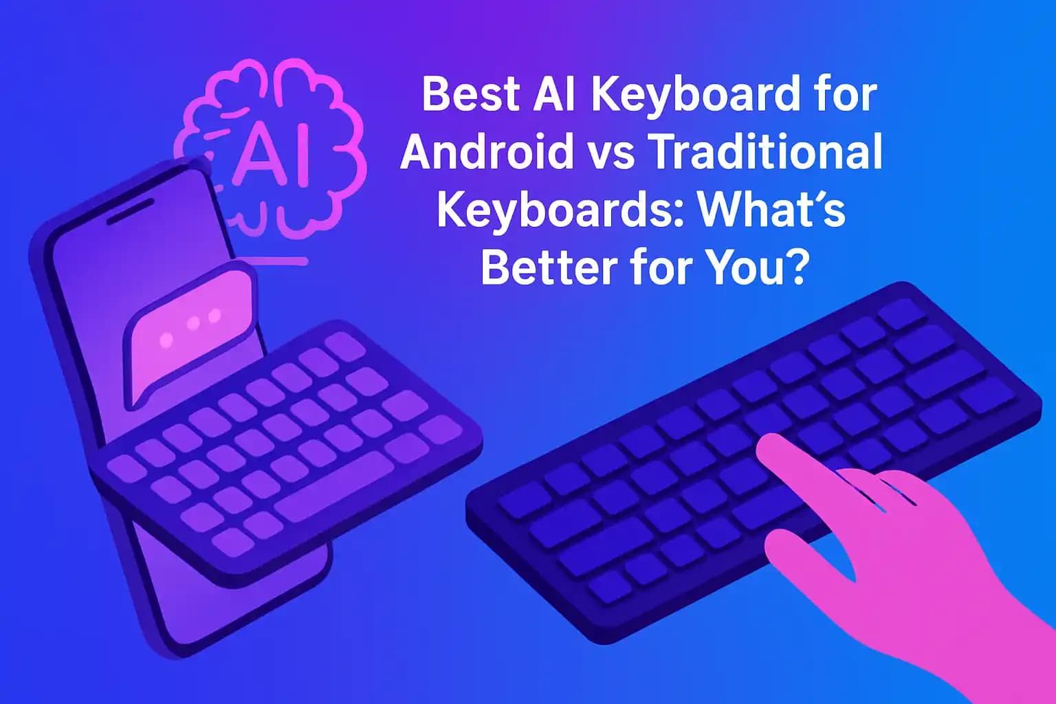 Comparison of AI and traditional keyboards for Android
