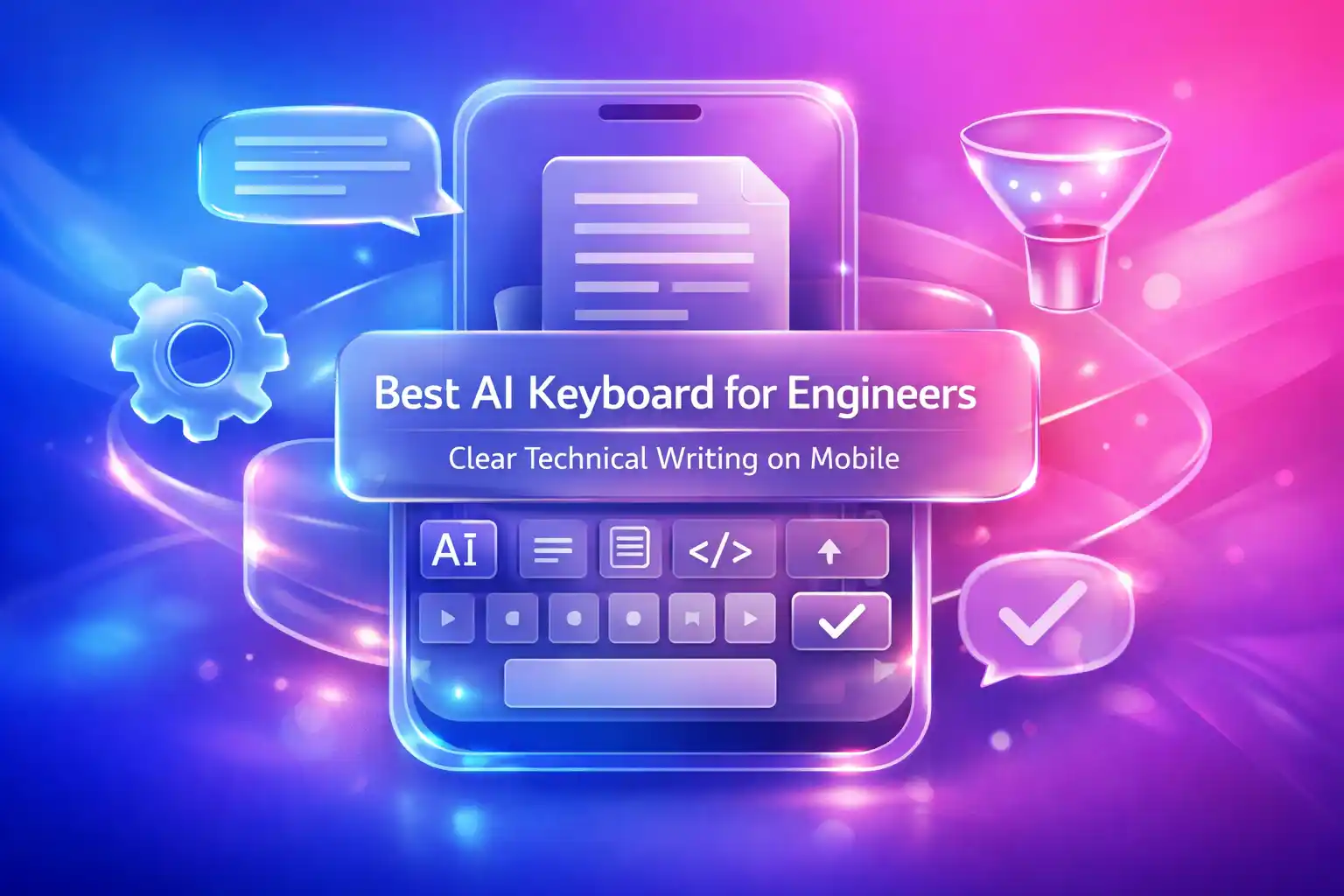 CleverType Blog Post Thumbnail: Best AI Keyboard for Engineers: Clear Technical Writing on Mobile Featured image for article: Best AI Keyboard for Engineers: Clear Technical Writing on Mobile