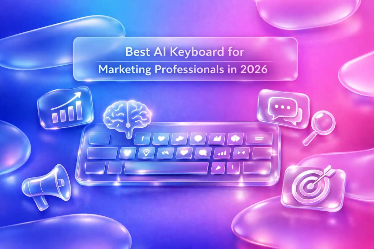CleverType Blog Post Thumbnail: Best AI Keyboard for Marketing Professionals in 2026 Featured image for article: Best AI Keyboard for Marketing Professionals in 2026