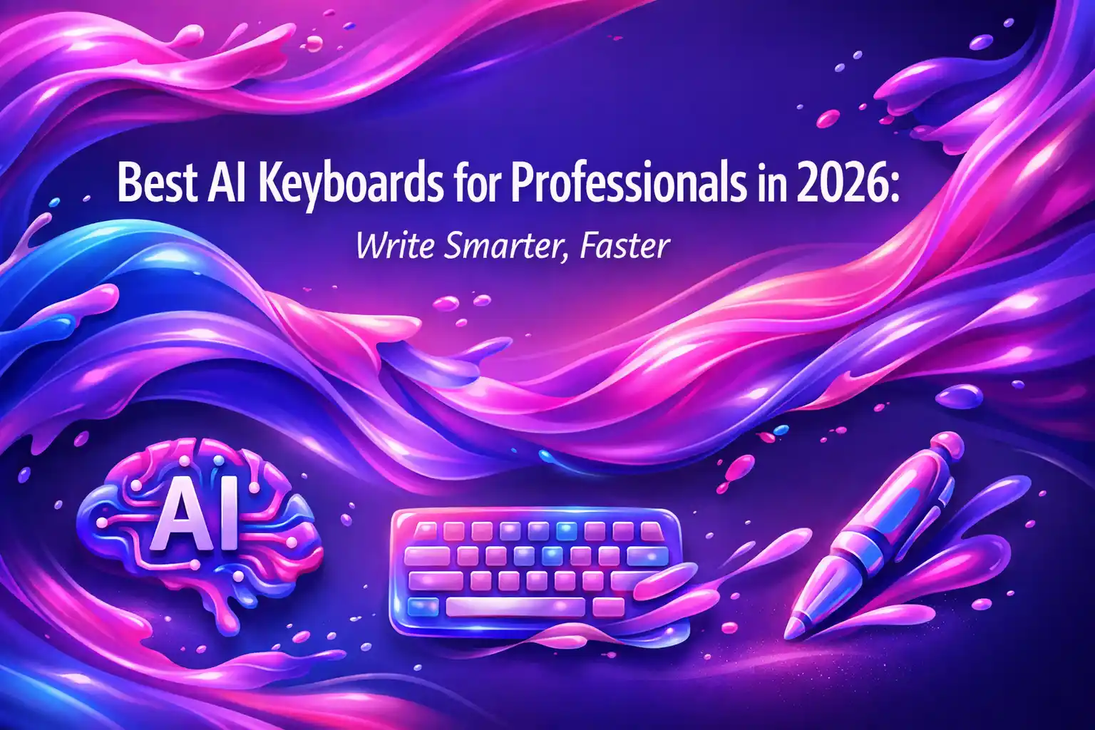 CleverType Blog Post Thumbnail: Best AI Keyboards for Professionals in 2026: Write Smarter, Faster Featured image for article: Best AI Keyboards for Professionals in 2026: Write Smarter, Faster