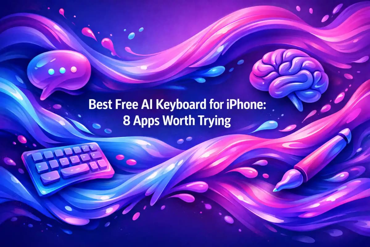 CleverType Blog Post Thumbnail: Best Free AI Keyboard for iPhone: 8 Apps Worth Trying Featured image for article: Best Free AI Keyboard for iPhone: 8 Apps Worth Trying