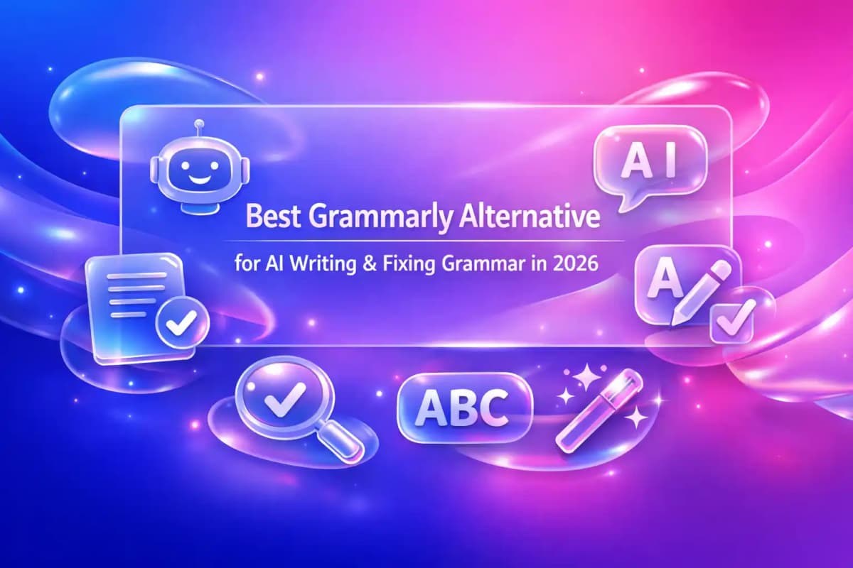 CleverType Blog Post Thumbnail: Best Grammarly Alternative for AI Writing & Fixing Grammar in 2026 Featured image for article: Best Grammarly Alternative for AI Writing & Fixing Grammar in 2026