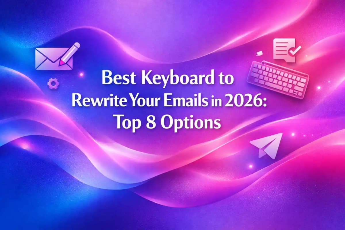 CleverType Blog Post Thumbnail: Best Keyboard to Rewrite Your Emails in 2026: Top 8 Options Featured image for article: Best Keyboard to Rewrite Your Emails in 2026: Top 8 Options