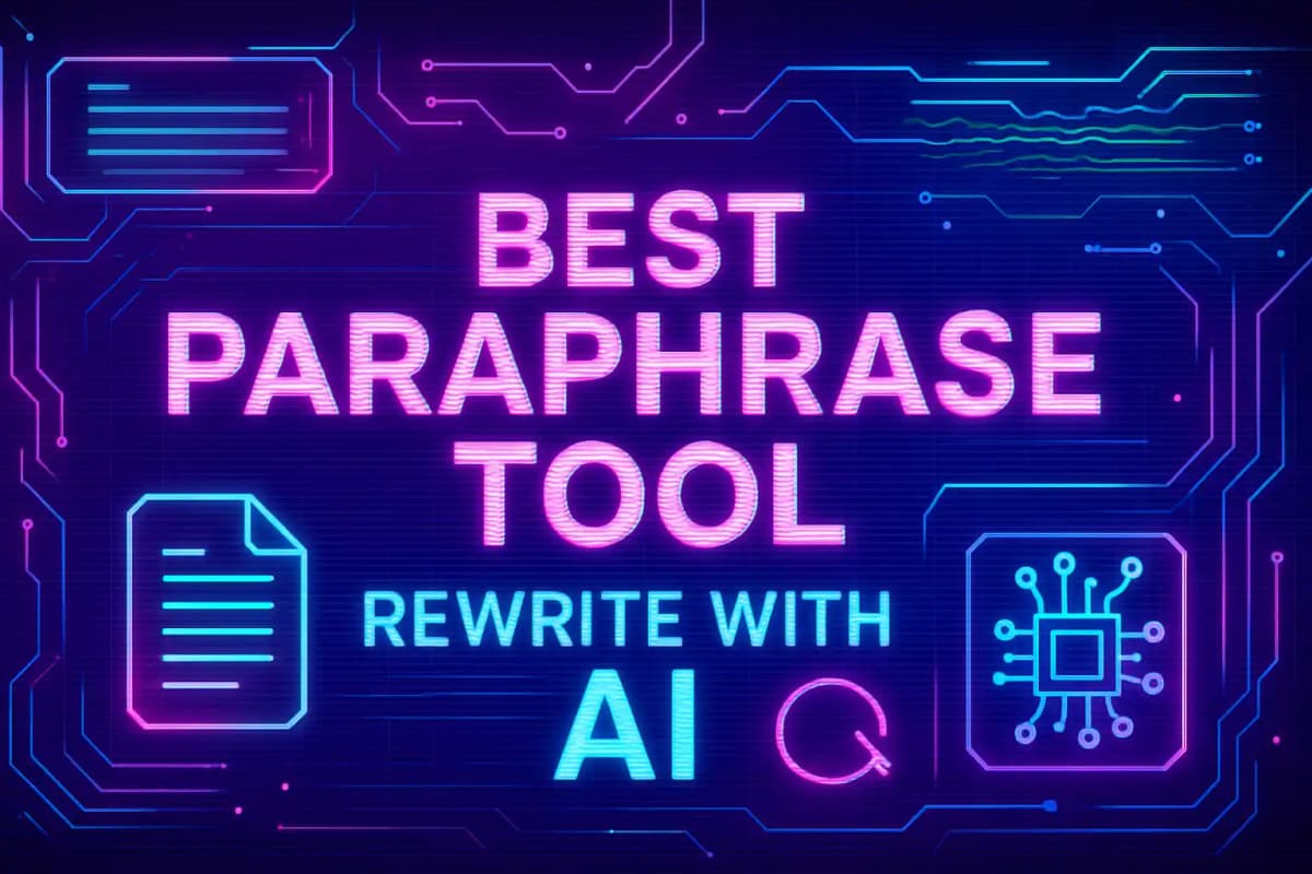 CleverType Blog Post Thumbnail: Best Paraphrase Tool: Rewrite with AI Featured image for article: Best Paraphrase Tool: Rewrite with AI