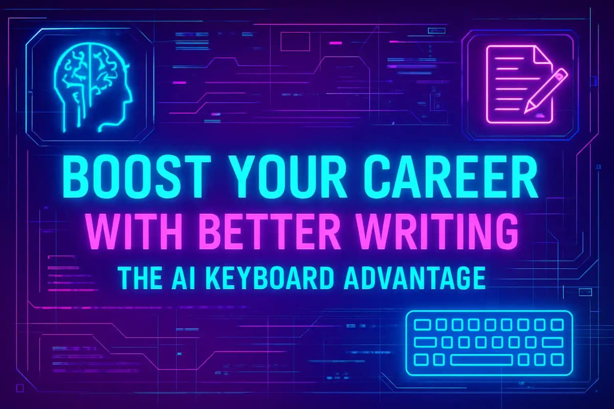 CleverType Blog Post Thumbnail: Boost Your Career With Better Writing: The AI Keyboard Advantage Featured image for article: Boost Your Career With Better Writing: The AI Keyboard Advantage