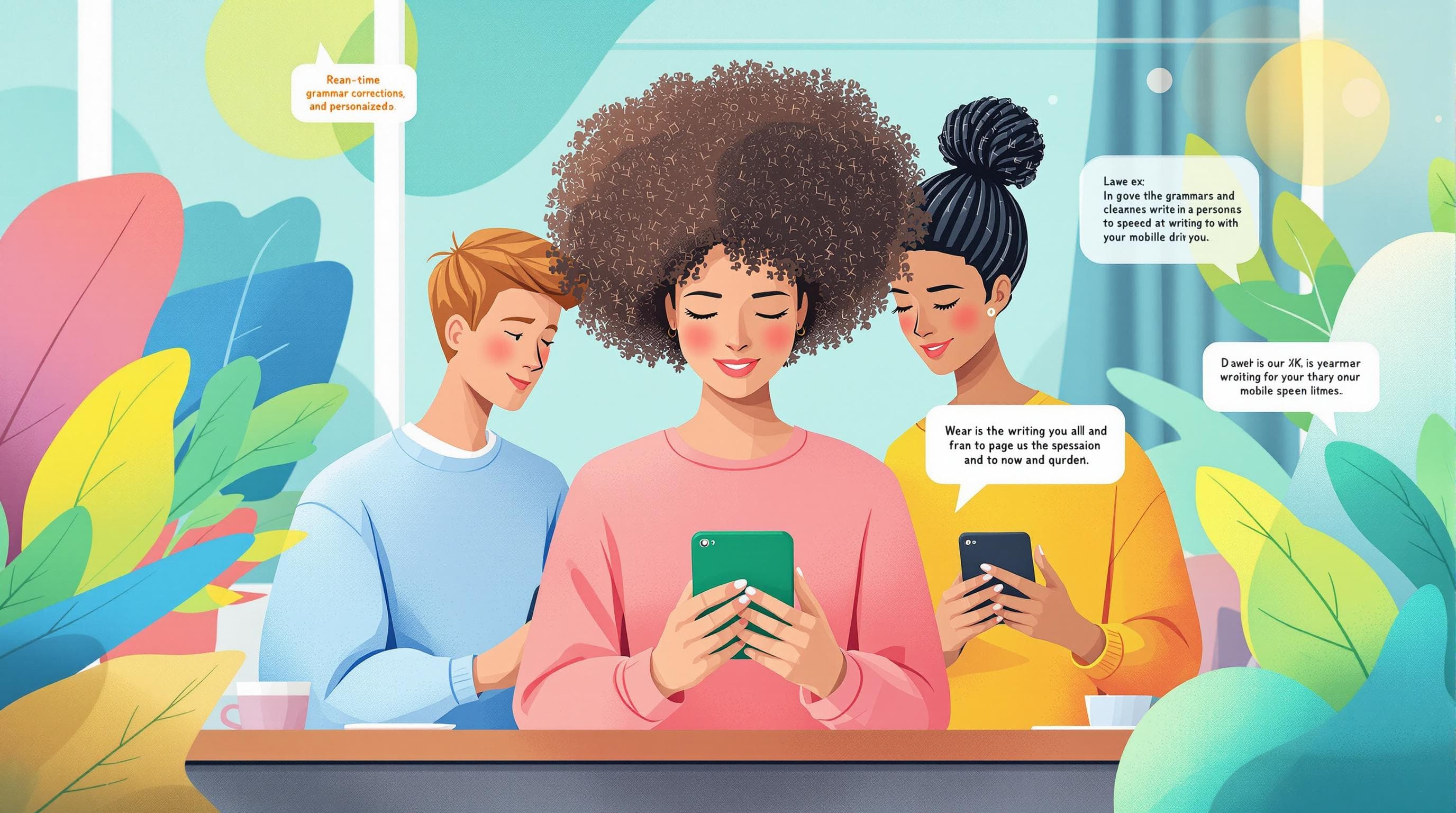 AI writing tools enhancing mobile communication