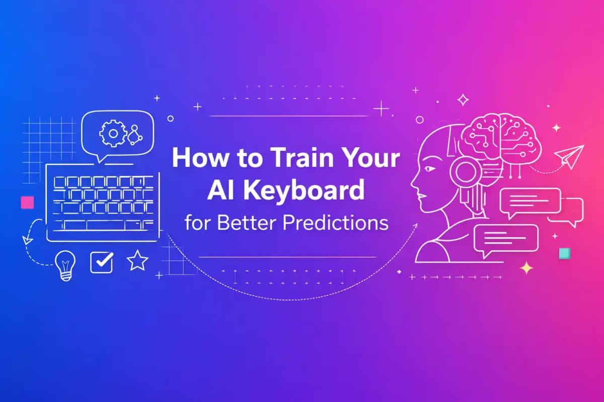 CleverType Blog Post Thumbnail: How to Train Your AI Keyboard for Better Predictions Featured image for article: How to Train Your AI Keyboard for Better Predictions