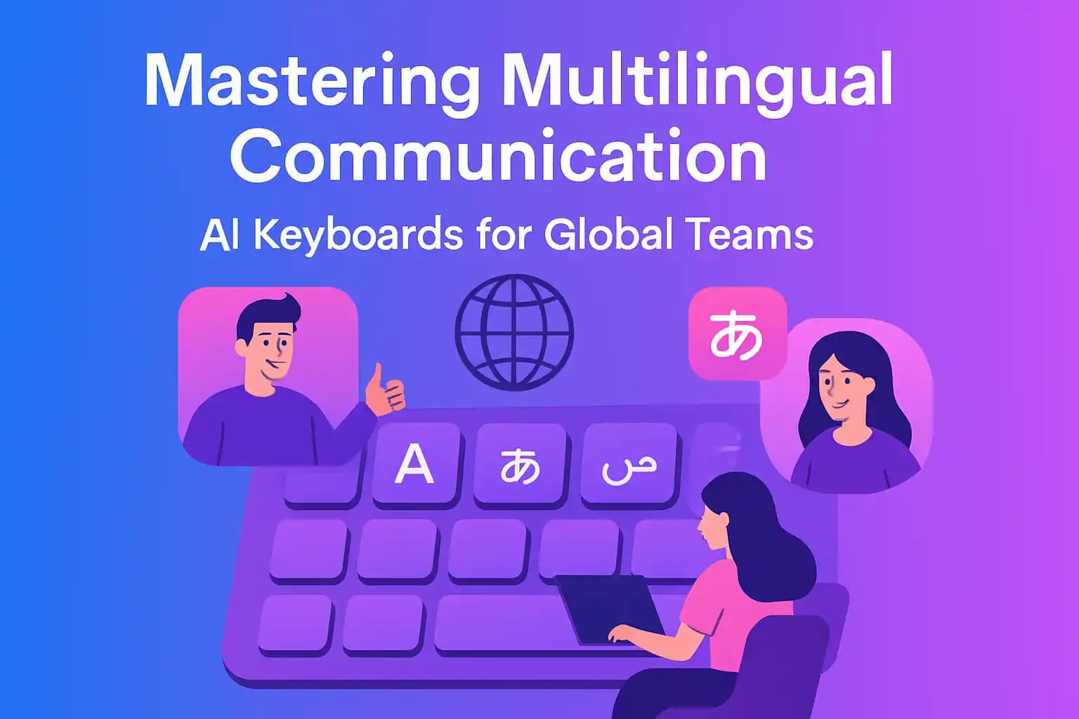 AI keyboards for global teams illustration