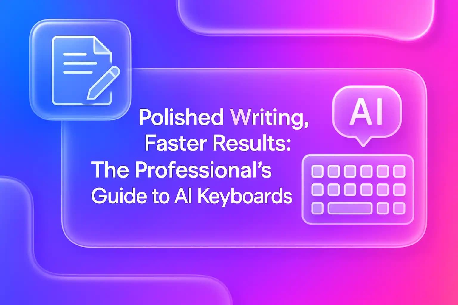 Polished Writing, Faster Results: The Professional's Guide to AI Keyboards