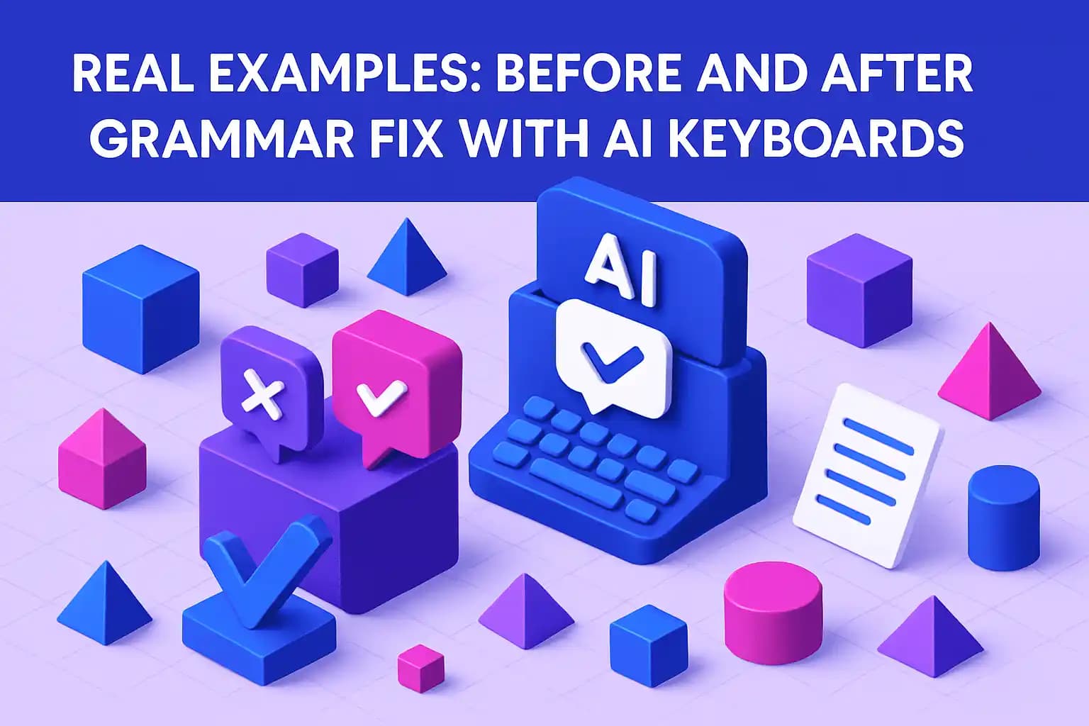 AI keyboards fixing grammar mistakes