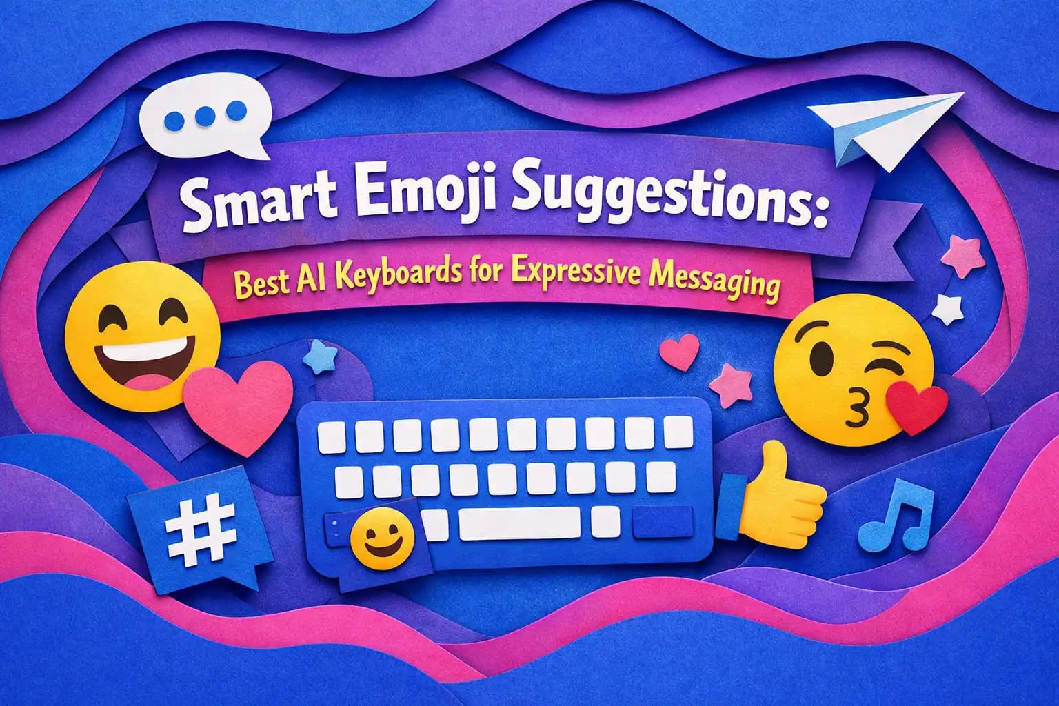 Smart emoji suggestions and AI keyboard for expressive messaging