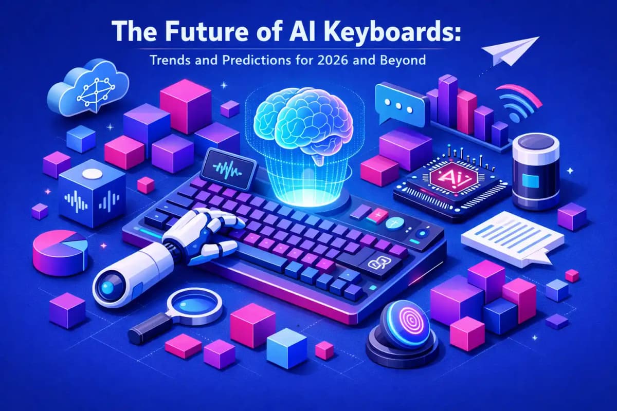 CleverType Blog Post Thumbnail: The Future of AI Keyboards: Trends and Predictions for 2026 and Beyond Featured image for article: The Future of AI Keyboards: Trends and Predictions for 2026 and Beyond