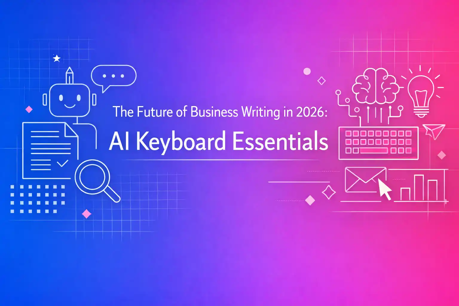 CleverType Blog Post Thumbnail: The Future of Business Writing in 2026: AI Keyboard Essentials Featured image for article: The Future of Business Writing in 2026: AI Keyboard Essentials