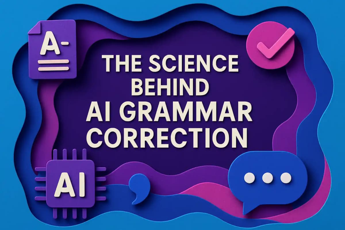CleverType Blog Post Thumbnail: The Science Behind AI Grammar Correction Featured image for article: The Science Behind AI Grammar Correction