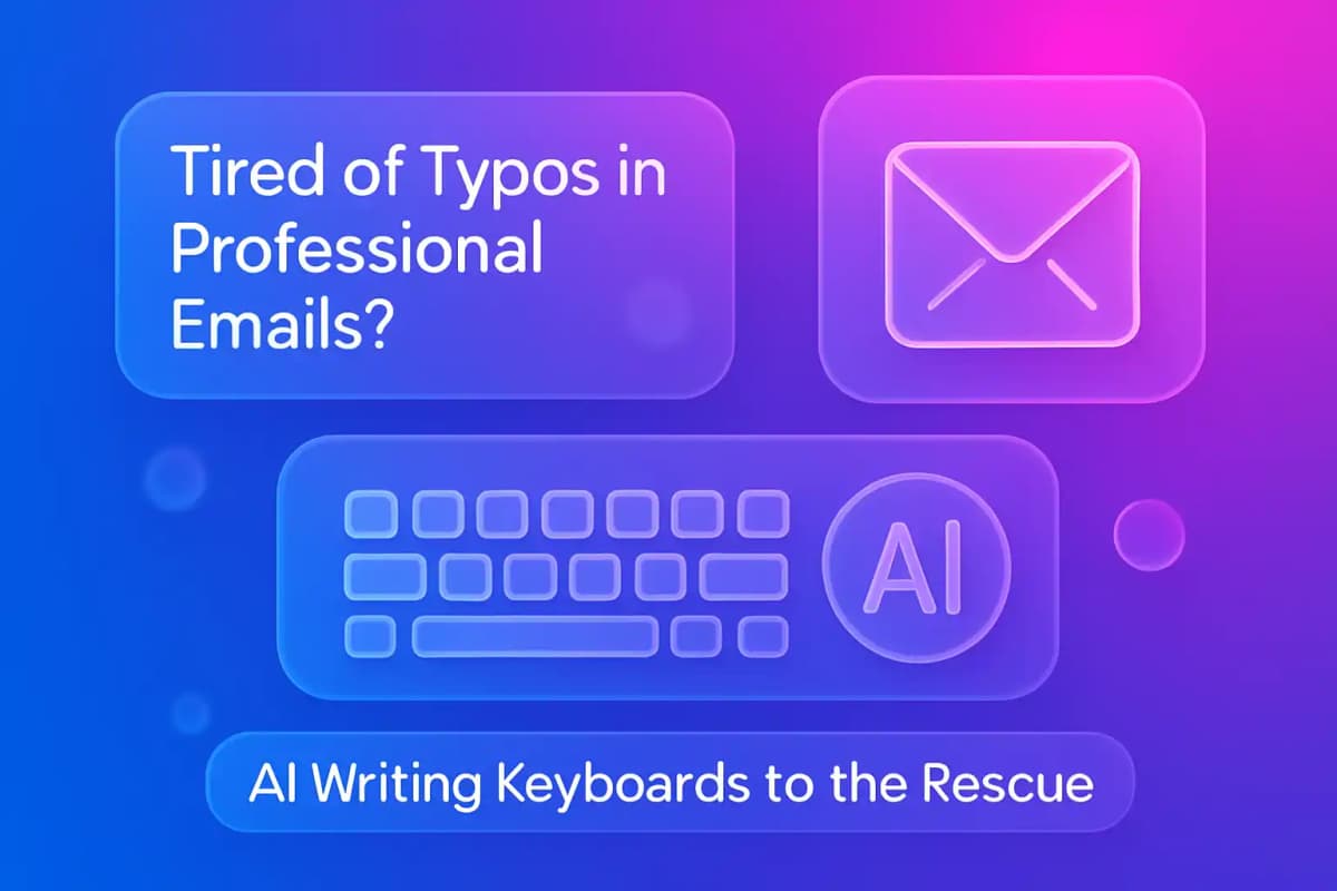CleverType Blog Post Thumbnail: Tired of Typos in Professional Emails? AI Writing Keyboards to the Rescue Featured image for article: Tired of Typos in Professional Emails? AI Writing Keyboards to the Rescue