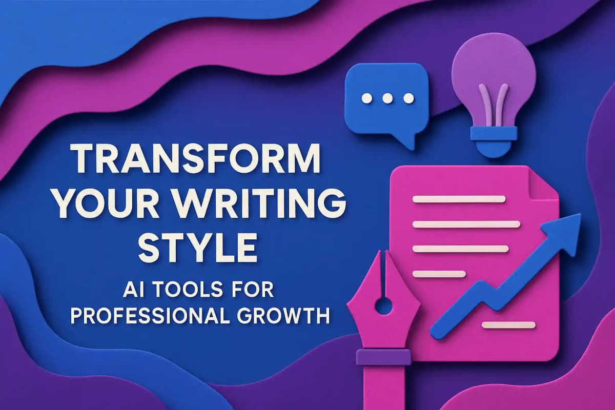 CleverType Blog Post Thumbnail: Transform Your Writing Style: AI Tools for Professional Growth Featured image for article: Transform Your Writing Style: AI Tools for Professional Growth