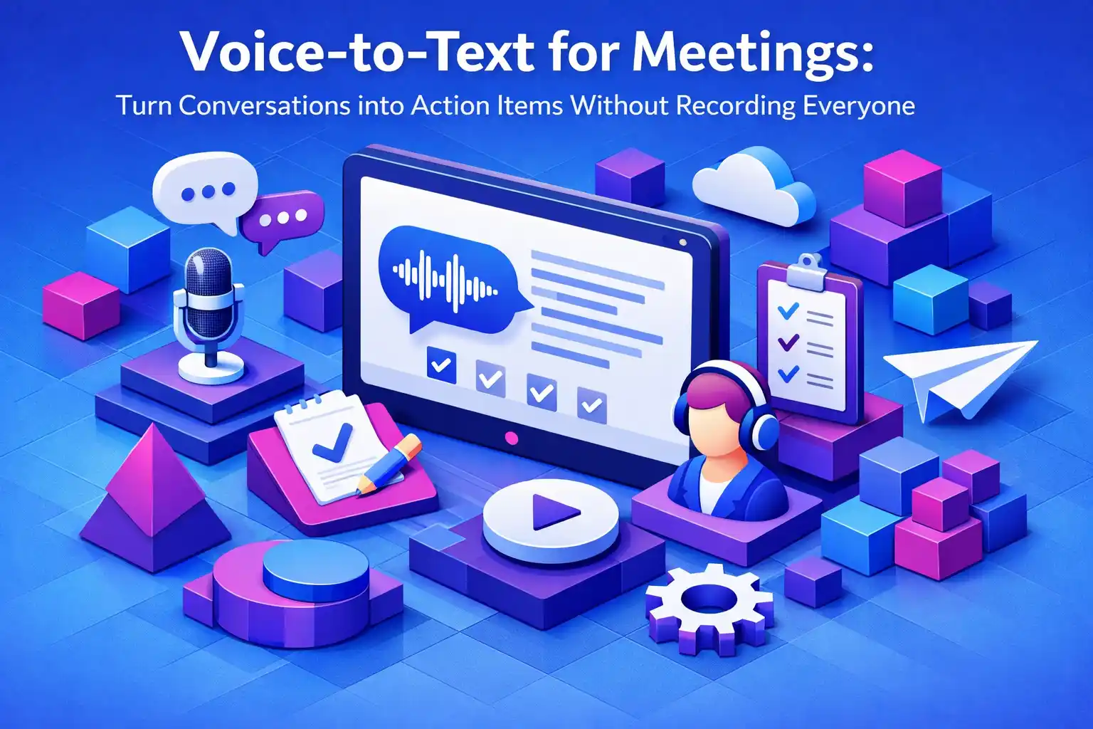 Voice-to-Text for Meetings: Turn Conversations into Action Items Without Recording Everyone