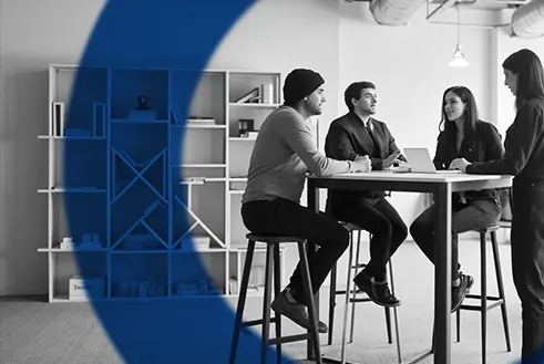 CleverType AI Keyboard Team At Work AI-powered writing assistance technology visualization